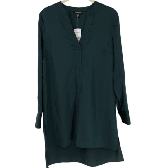 Le Chateau Long Sleeve Emerald  Green Mini Dress Size Small NWT - Picture 1 of 16